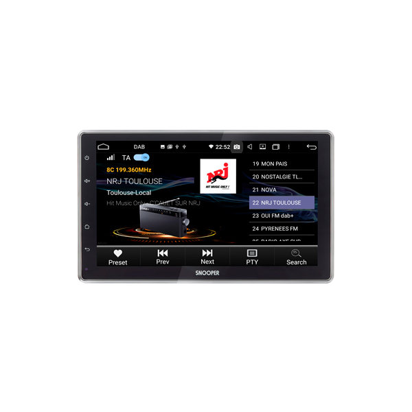 Autoradio double DIN Car Play et Android Auto 7 pouces